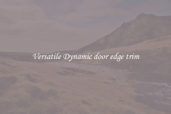 Versatile Dynamic door edge trim