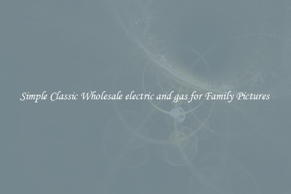 Simple Classic Wholesale electric and gas for Family Pictures 