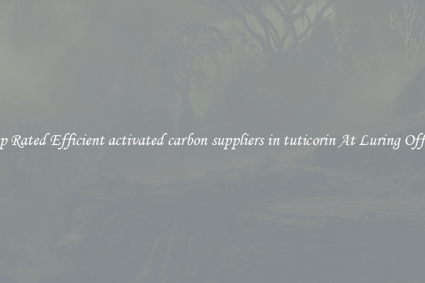 Top Rated Efficient activated carbon suppliers in tuticorin At Luring Offers