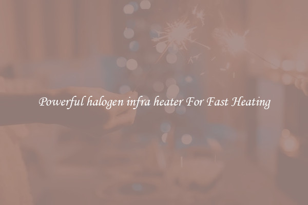 Powerful halogen infra heater For Fast Heating