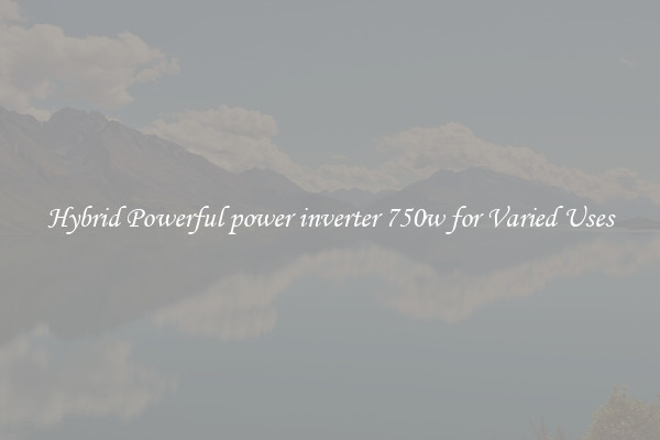 Hybrid Powerful power inverter 750w for Varied Uses