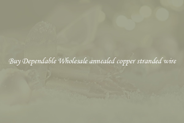 Buy Dependable Wholesale annealed copper stranded wire