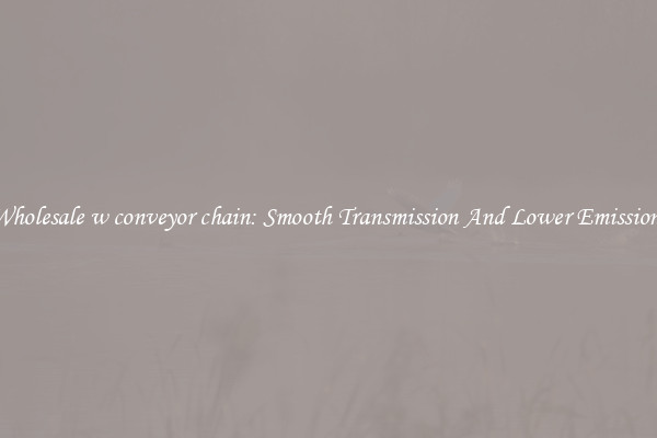 Wholesale w conveyor chain: Smooth Transmission And Lower Emissions