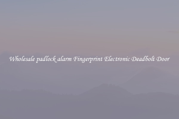 Wholesale padlock alarm Fingerprint Electronic Deadbolt Door 