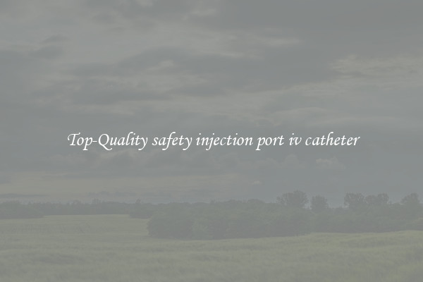 Top-Quality safety injection port iv catheter